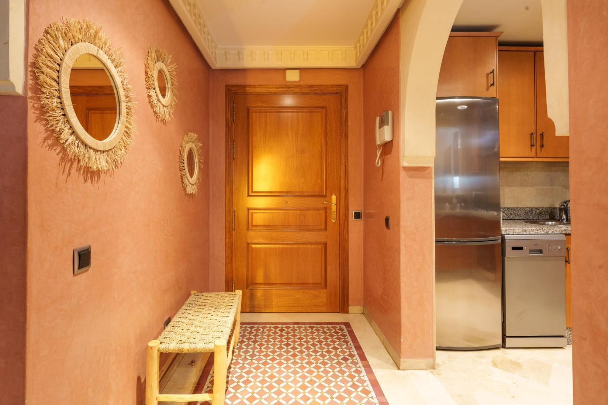 Appartement Chic Gueliz Plaza Avec Vue Marrakesch Exterior foto
