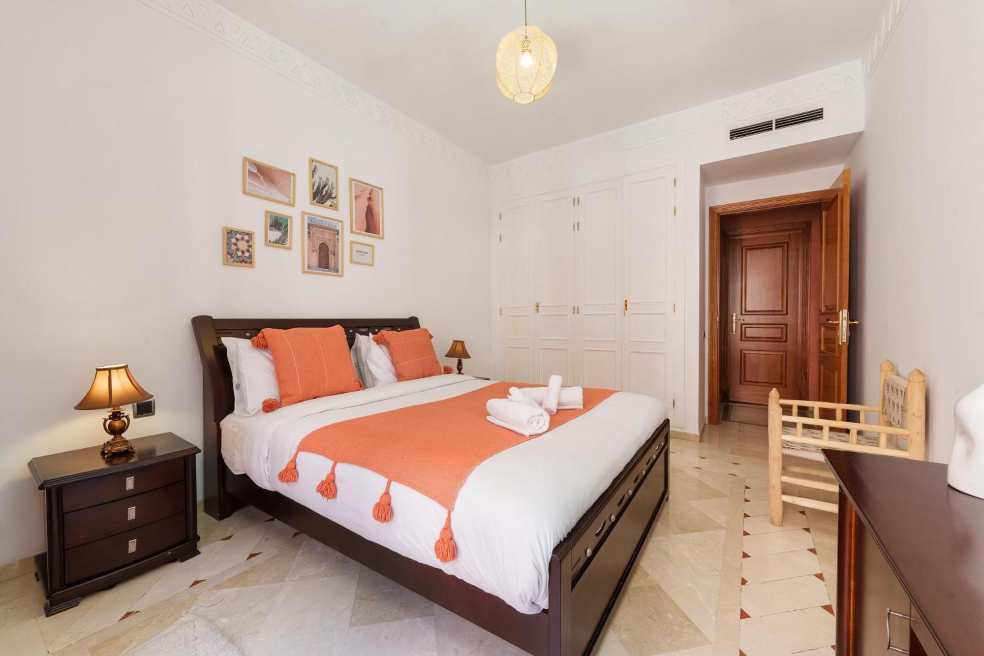 Appartement Chic Gueliz Plaza Avec Vue Marrakesch Exterior foto
