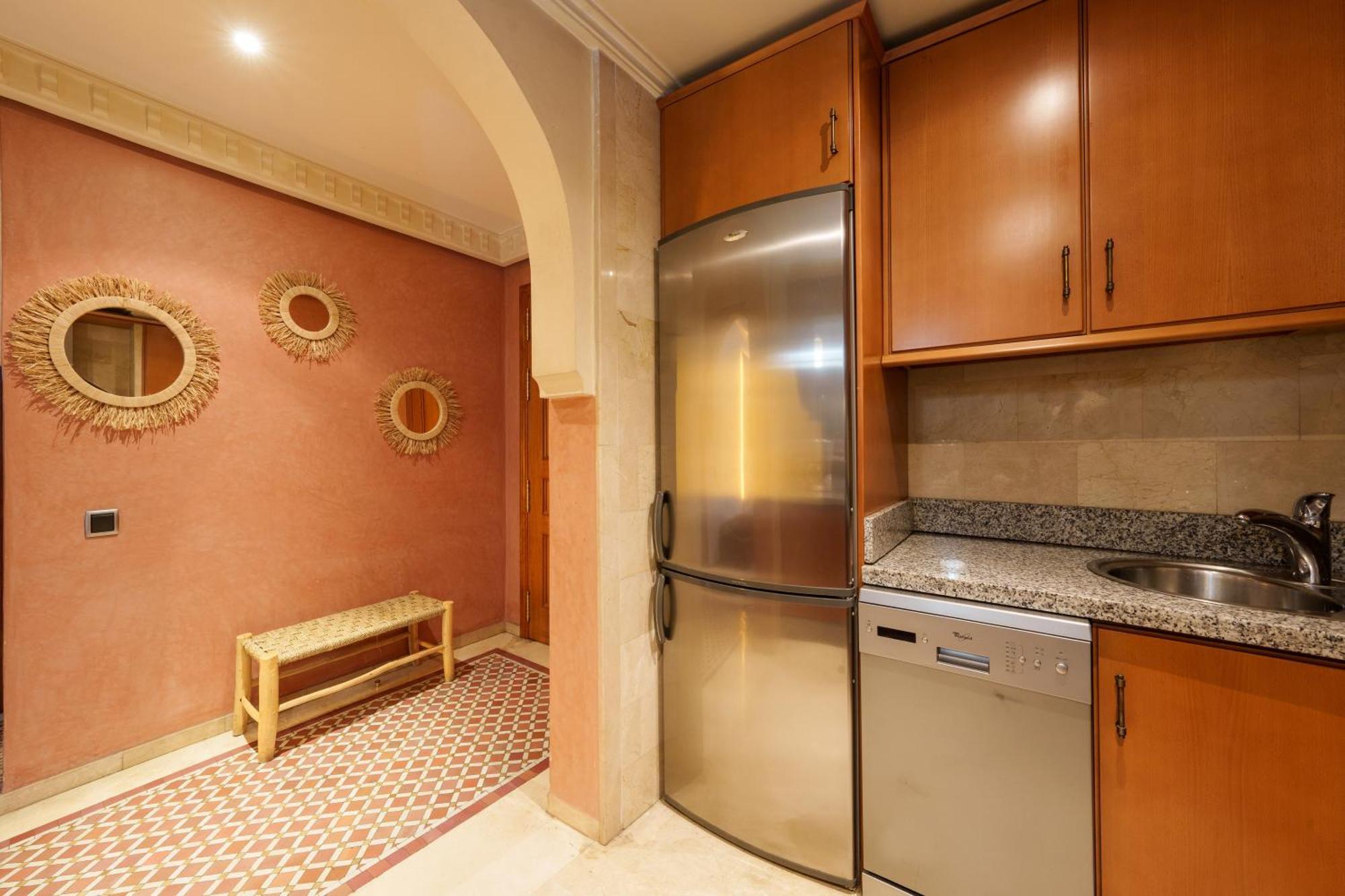 Appartement Chic Gueliz Plaza Avec Vue Marrakesch Exterior foto