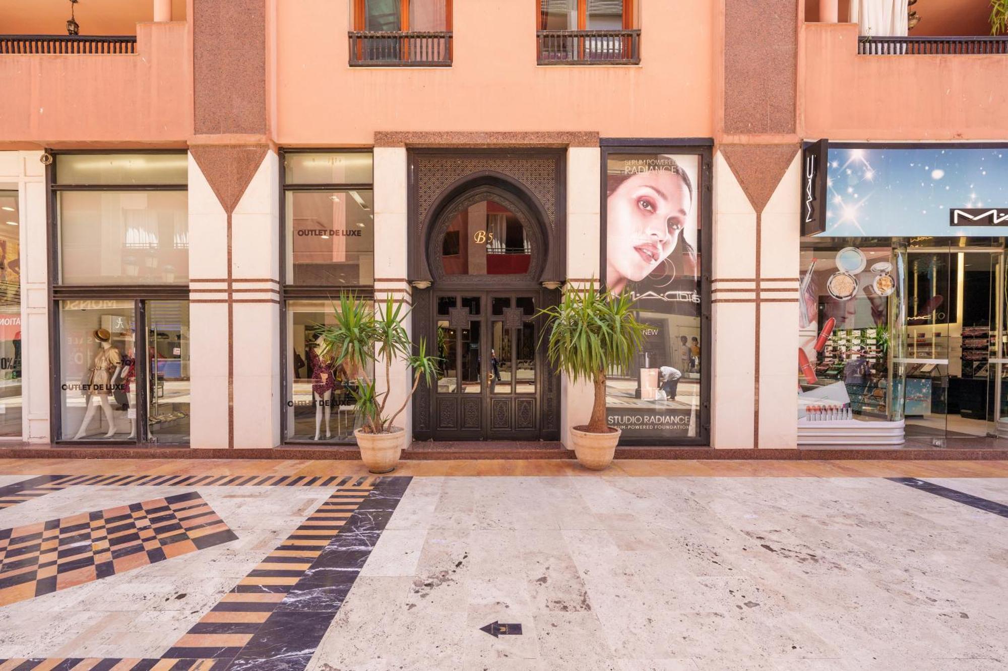 Appartement Chic Gueliz Plaza Avec Vue Marrakesch Exterior foto