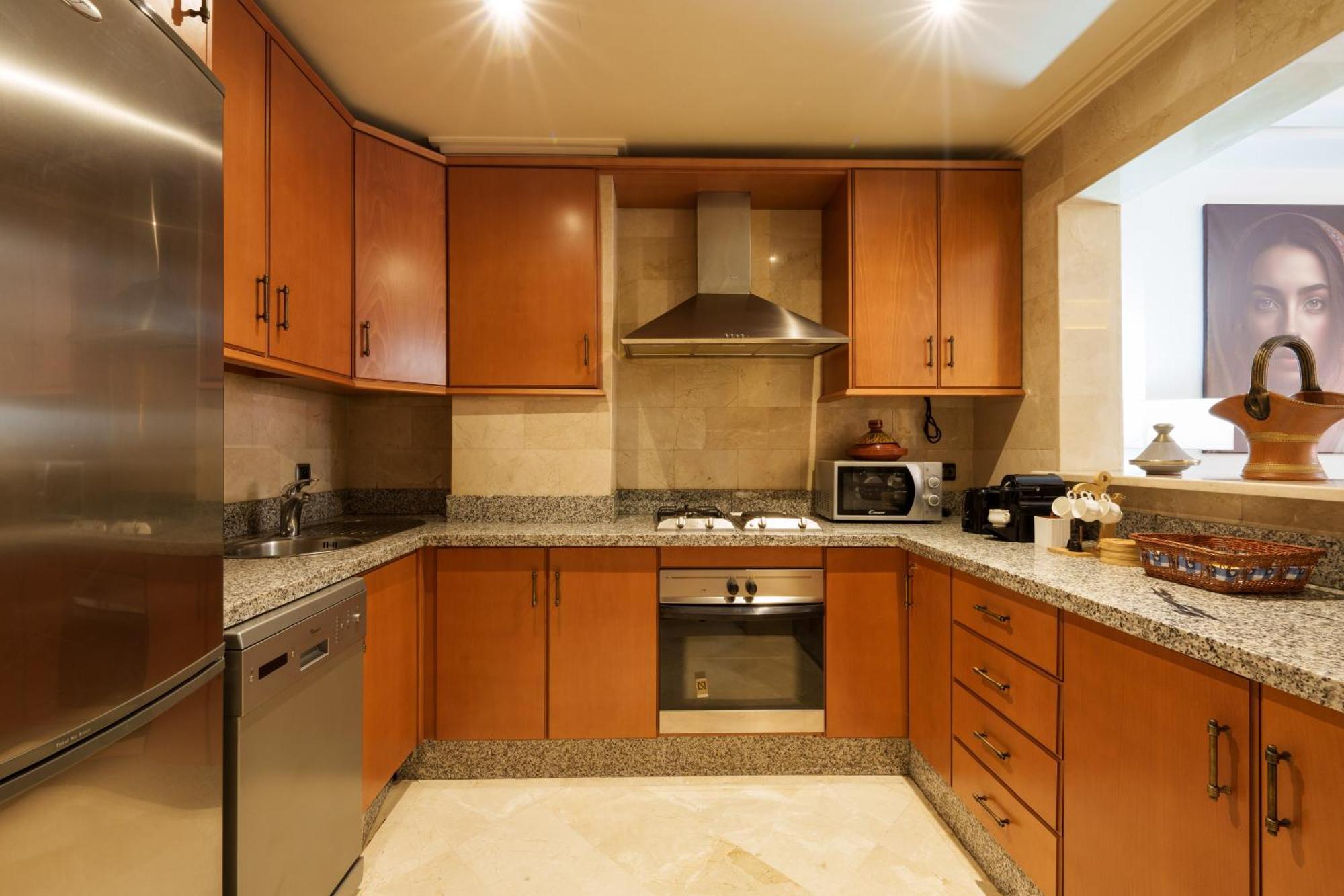 Appartement Chic Gueliz Plaza Avec Vue Marrakesch Exterior foto