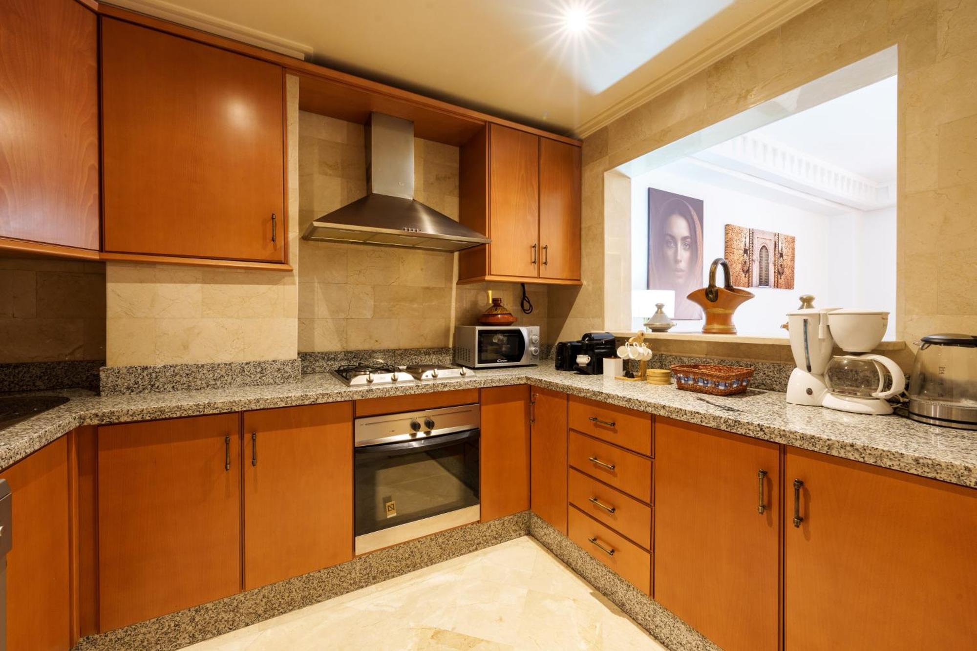 Appartement Chic Gueliz Plaza Avec Vue Marrakesch Exterior foto