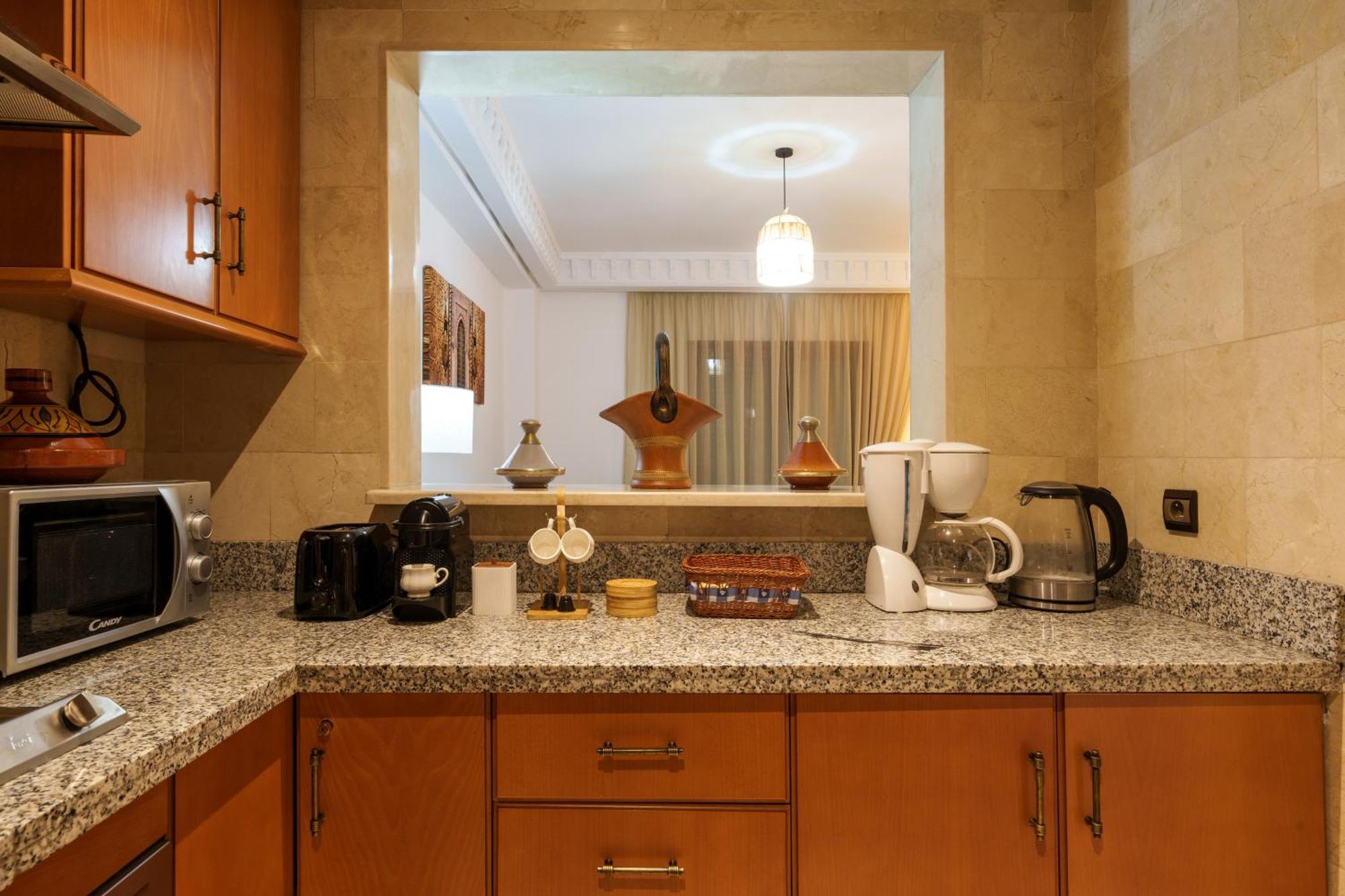 Appartement Chic Gueliz Plaza Avec Vue Marrakesch Exterior foto